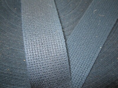 20 FEET 1'' DARK BLUE COTTON BELTING WEBBING STRAP
