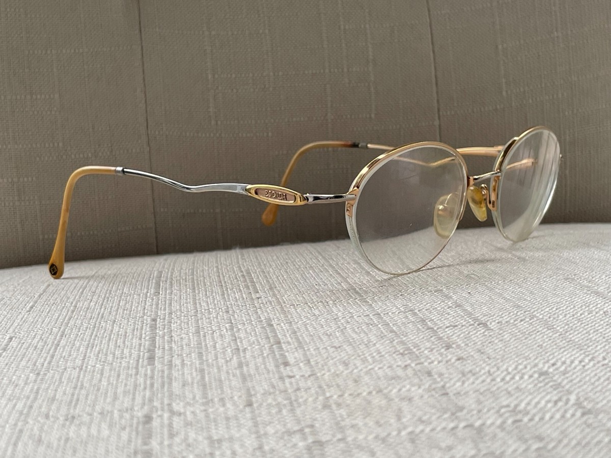 Vintage Escada Women Glasses Frame Gold Tone Half Rim  display picture 3