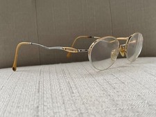 Vintage Escada Women Glasses Frame Gold Tone Half Rim Eyeglasses M1J E012 Frame