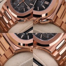 Patek Philippe Nautilus 5980-1R DISCONTINUED 40mm Rose Gold Black Dial Full Set 18