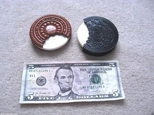 LITTLE TIKES FISHER PRICE STEP 2 ● PLAY FOOD JUMBO 3" OREO COOKIES RUBBER ●  