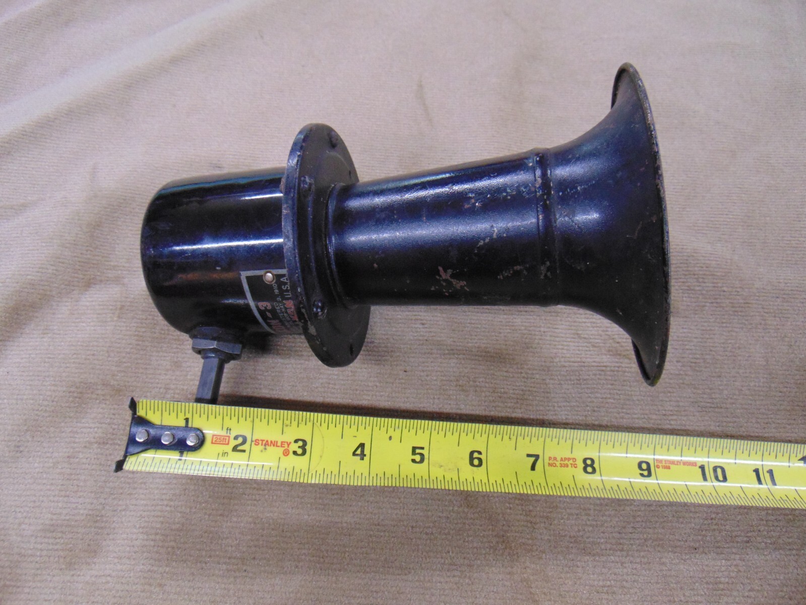 EARLY ANTIQUE VINTAGE HISTORICAL AMERICAN MOTORCYCLE KLAXON HORN INDIAN