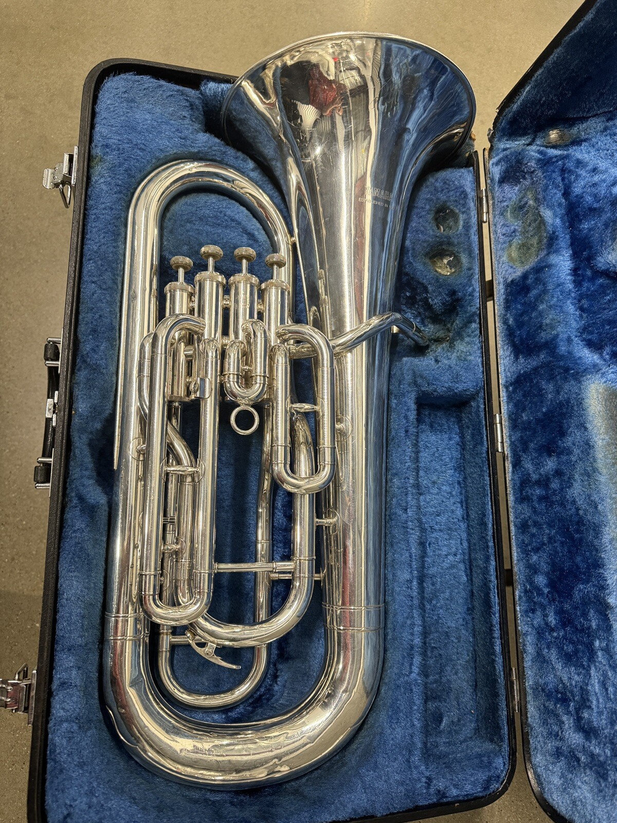 YAMAHA YEP321 Euphonium with Hard Case Chem Clean And Silver Washed eBay