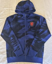 Nike Netherlands Qatar WC 2022 Fleece Full Zip Hoodie DH4960-010. Men  s Sz: M