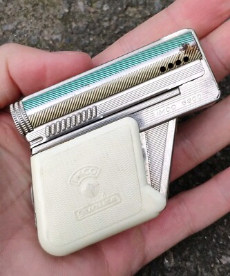Vintage IMCO Gunlite 6900 Petrol Pocket Lighter. Made in Austria