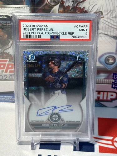 2023 Bowman Chrome 1st Speckle Refr. Auto #CPA-RP Robert Perez Jr. #/299 SEA SD