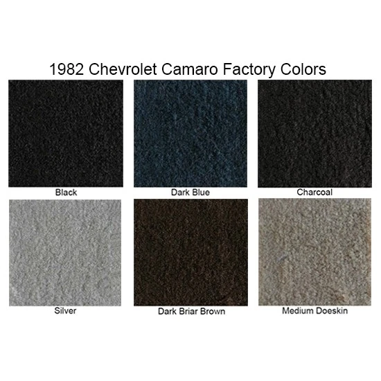 ACC 1982-1984 se adapta a Chevy Camaro sin consola alfombra Cutpile, azul Foto 3 de 4