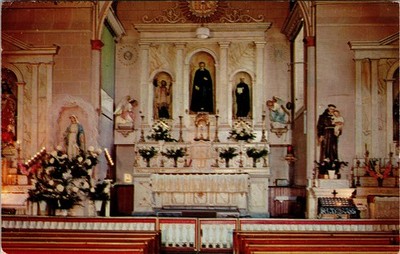 Vintage Postcard Interior of Albi Cathedral Sainte Cécile Decorative Art