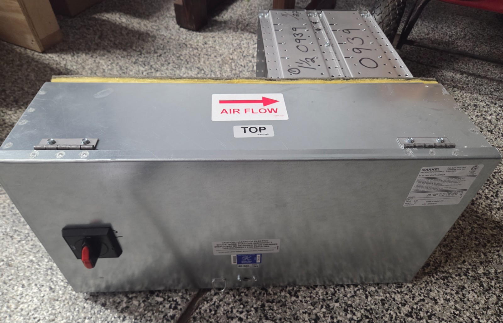 Markel 3HF10 480volt 3 phase packaged Duct Heater