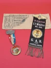Set of 2 Grand Army of the Republic badges/ribbons with original envelope