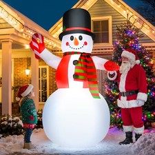 8 FT Christmas Inflatables Yard Decorations Snowman Outdoor, Giant Christmas ...