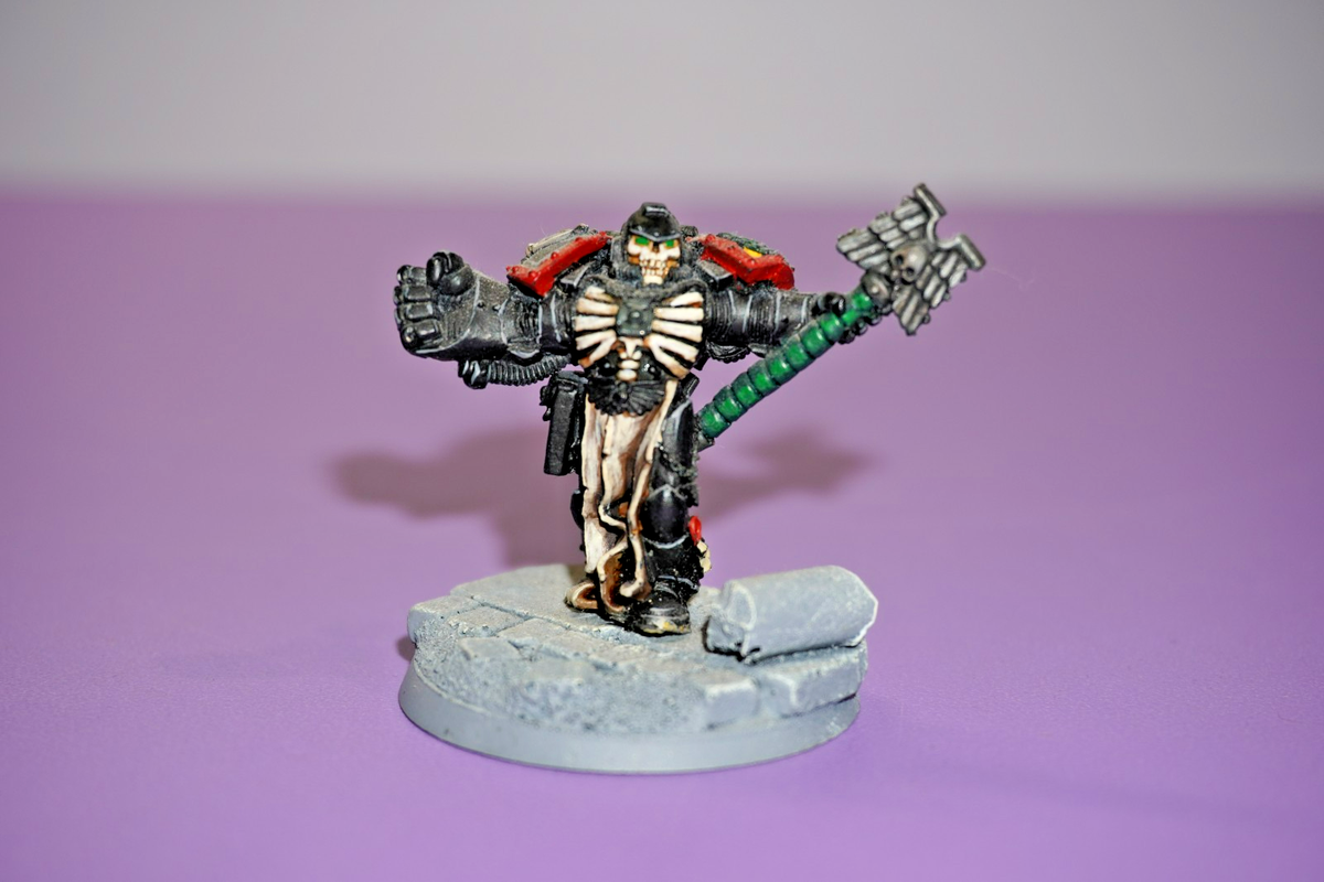 Warhammer 40k Space Marine Chaplain with Crozius Power Fist | eBay