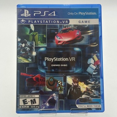VR Demo Disc ps4 Used with Box