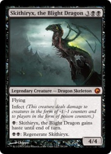 1x Skithiryx, the Blight Dragon - Foil Moderate Play MTG Magic - Kid Icarus -