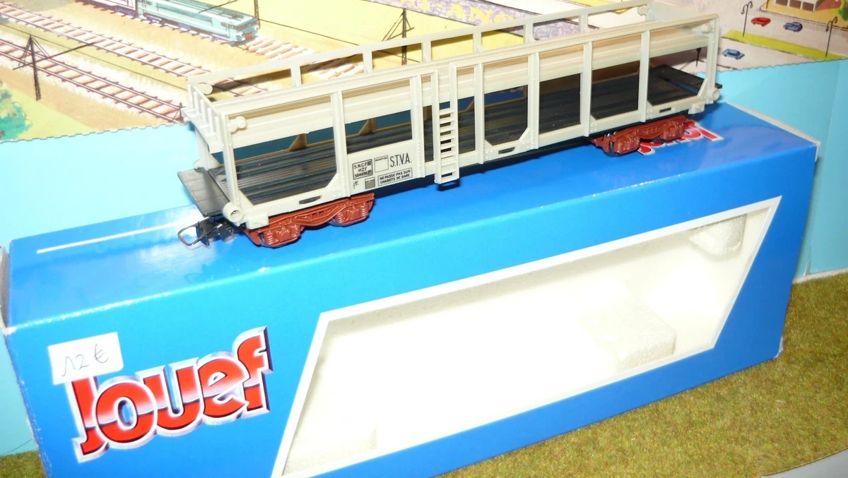 1:87 HO Jouef Wagon porte-automobiles SNCF HZf S.T.V.A