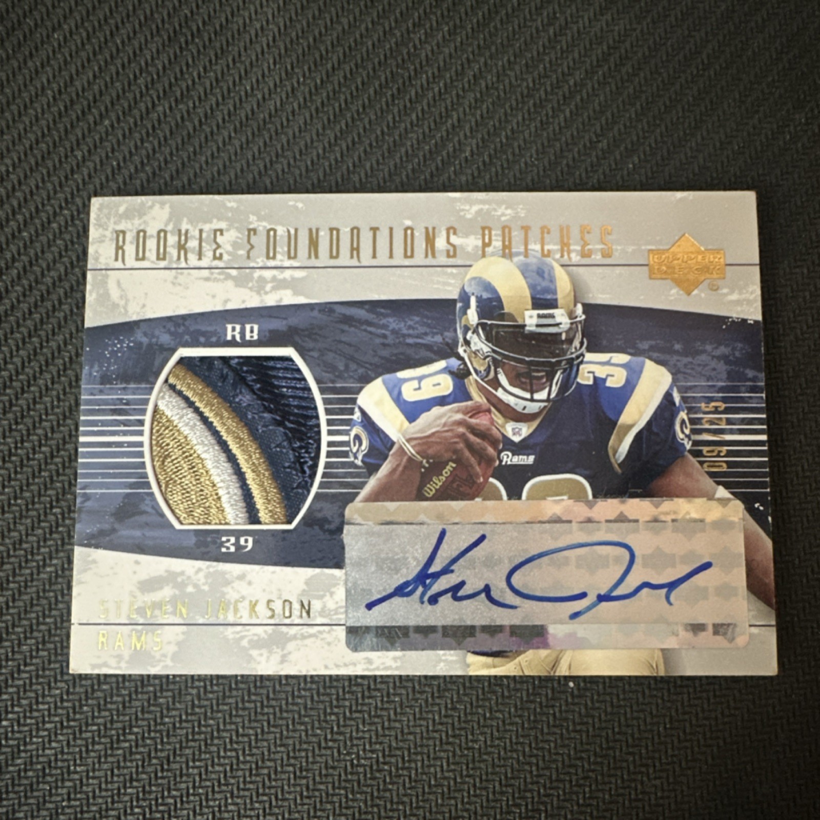 Steven Jackson Upper Deck Foundations #246 Autograph Patch