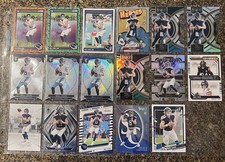 2025 Mosaic Green Prizm #390 Kalel Mullings & (18) Will Levis Cards