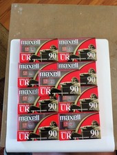 Cassette Tapes Maxell UR 90 Minute Blank Audio Normal Bias LOT of 9