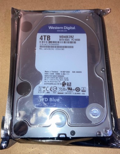 (NEW) WESTERN DIGITAL 4TB BLUE 3.5" INTERNAL PC HDD DESKTOP HARD DRIVE WD40EZRZ - Picture 1 of 1