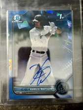 2022 Bowman Sapphire Edition - Chrome Prospects Auto Kahlil Watson #BSPA-KW