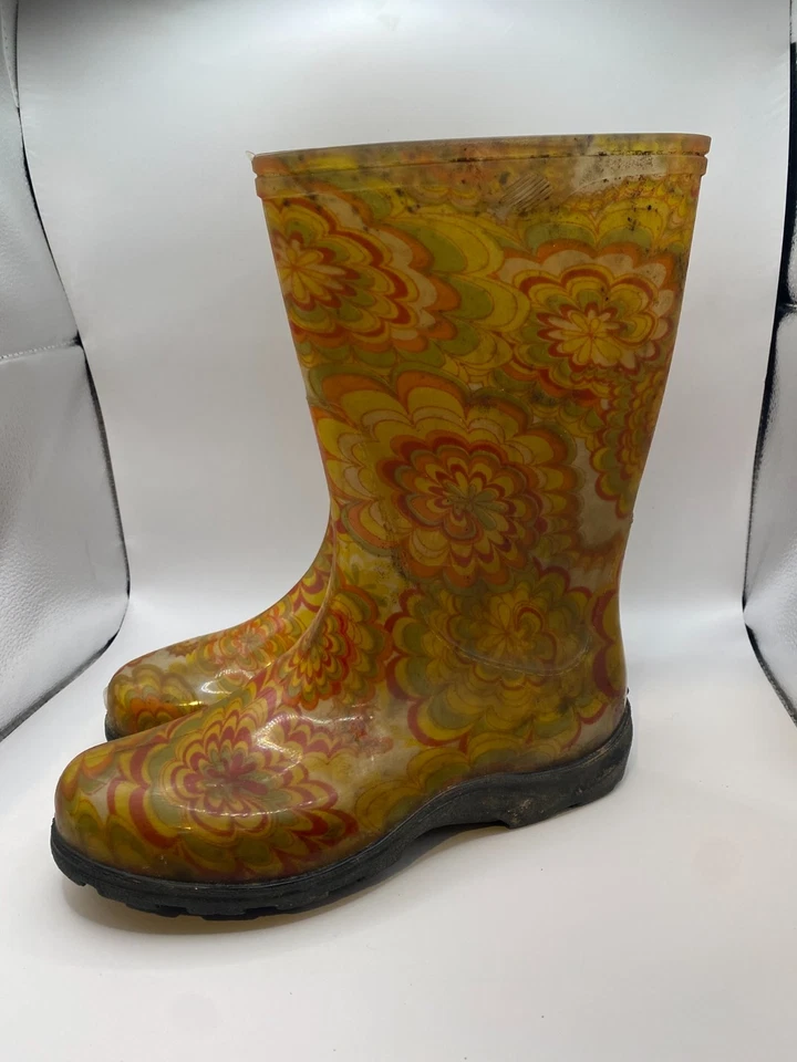 Sloggers Mujer Botas de Lluvia Talla 6 Amarillo Floral Foto 4 de 4