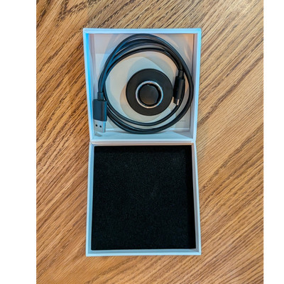 Oura Gen3 Horizon Silver Smart Ring US 12 Heart Rate Sleep Tracker w/ Charger