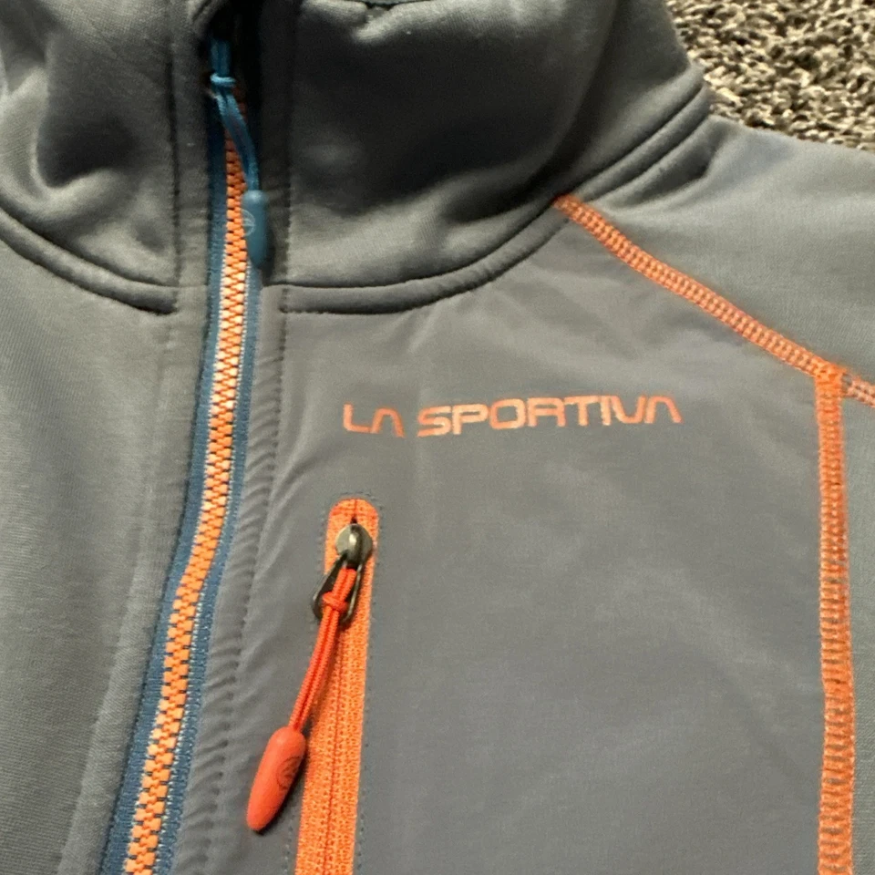 Chaqueta La Sportiva Defender Hombre Talla Pequeña Gris Azul Soft-Shell Italia Foto 2 de 4