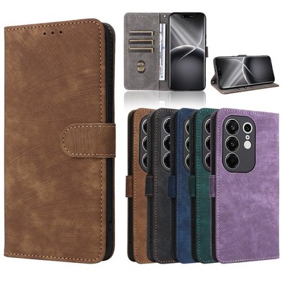 For Tecno Camon 50 Pro 4G/ CN5C, Luxury Retro Leather Wallet Stand Cover Case