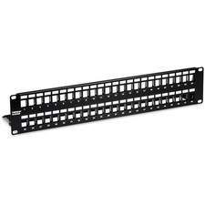 48 Port Shielded Keystone HD 2U 19 Inch Patch...