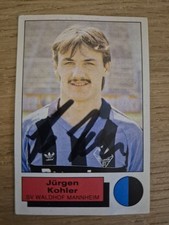 Kohler Waldhof Mannheim Panini Fussball 86 Sammelbild Autogramm Nationalelf BVB