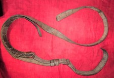 bretelle cuir cassée US ARMY Boyt 1943 WW2 état terrain pour Thompson Garand