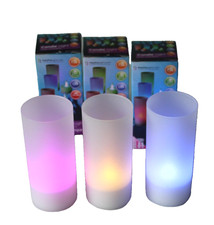 3 Stück LED Kerzen mit Farbwechsel ROT, GRÜN, BLAU, GELB