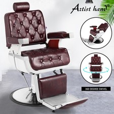 Red Vintage All Purpose Heavy Duty Hydraulic Recliner Barber Chair Beauty Salon