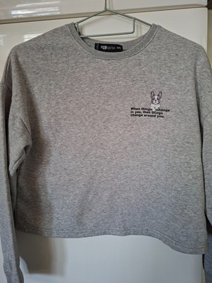 sweatshirt damen FB SISTER XXS grau
