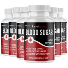 Hemoglutrix Pills for Blood Health Support Dietary Supplement - 6 Bottles