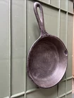 Vintage Lodge 3SK H2 Cast Iron Skillet 5 7/8 Frying Pan Double Spout 3 Notch