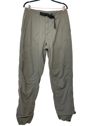 Mountain Hardwear Men's Belted Hiking Pants Nylon UPF Outdoor Climbing Gray L