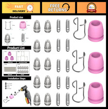 Plasma Cutter Torch Consumables Kit - 26Pcs Cutting Tips Nozzles with Box