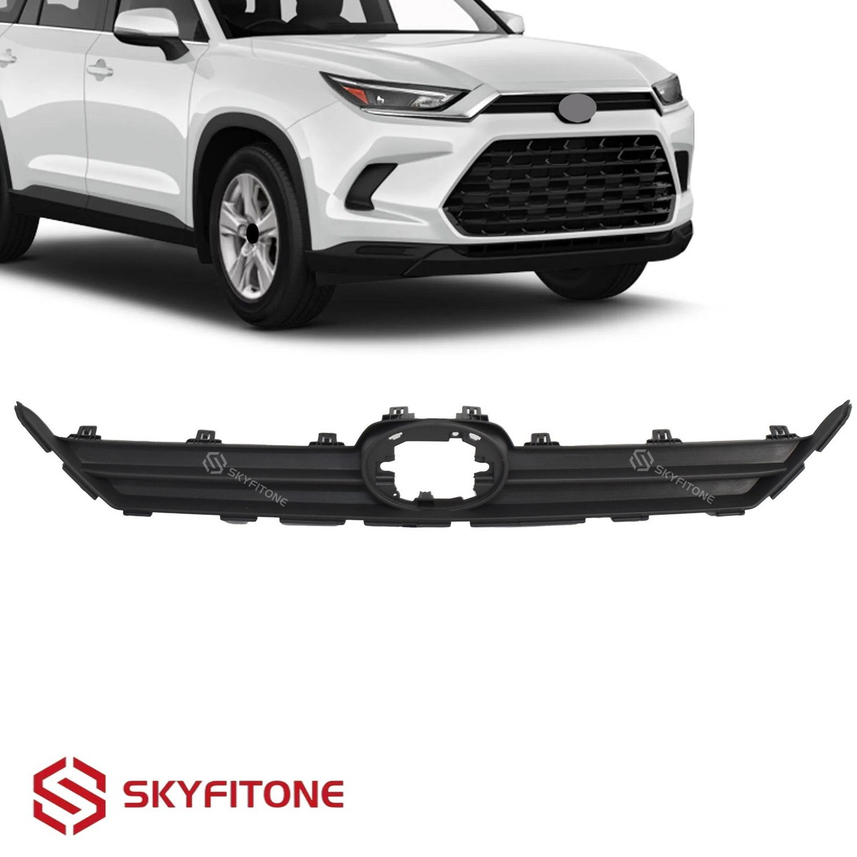 御簾　145×224 Fits Toyota Grand Highlander 2024-2025 Front Bumper Upper Grille