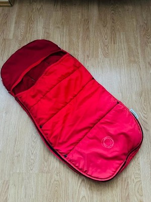 Bugaboo 1/2 Cameleon Fußsack Fleece rot Schlafsack Sitz-sack KinderWagen 