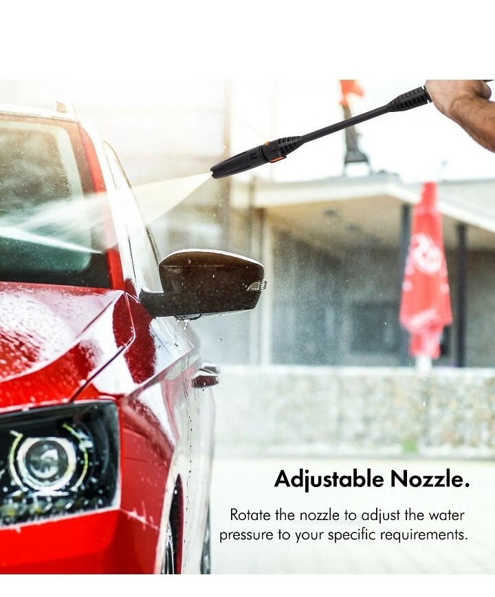 VonHaus Pressure Washer 1600W Portable Power Jet Wash for Car Patio