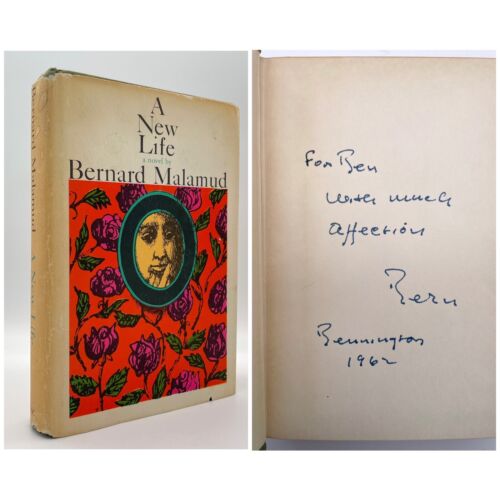 SIGNED & INSCRIBED - A New Life - FIRST EDITION - Bernard MALAMUD 1961