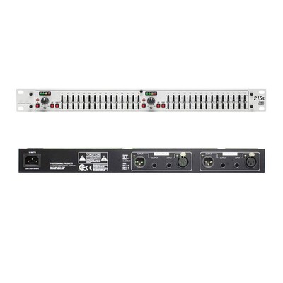 TZT-215S 2-CH 15 Band Equalizer Professional Graphic Equalizer (Silver Panel)