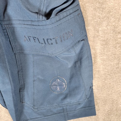 Affliction pantaloncino uomo 40x10 (etichetta 38) blu ampio estivo outdoor 110WS159 - Foto 6 di 17