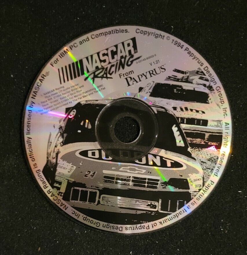 NASCAR RACING CD-ROM PC Windows Papyrus Design Group 1994