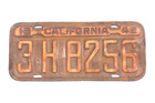 Etiqueta de matrícula de California 1942 Ford Chevy Dodge Chrysler Studebaker Plymouth