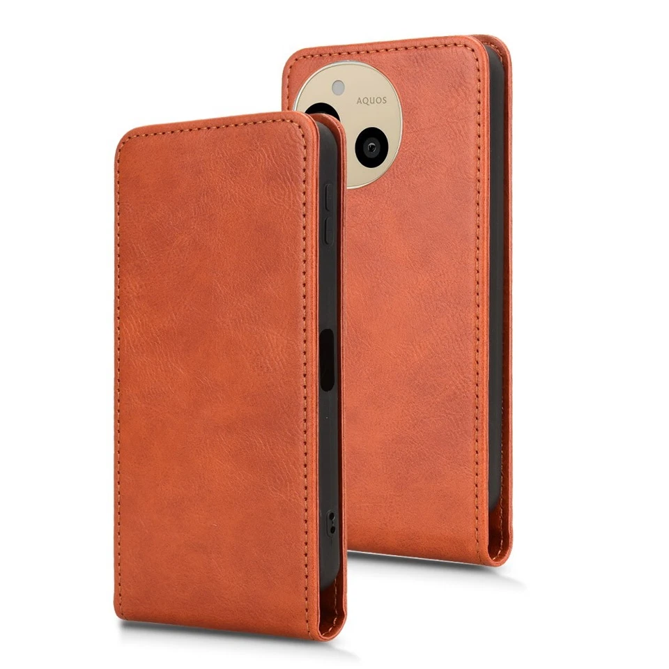 Vertical UP Down Leather card slots Case For Sharp Aquos sense9 Plus / sense9 - Image 4 of 4