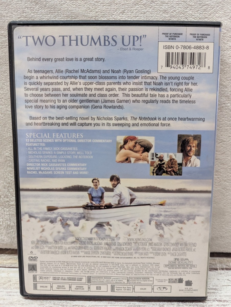 The Notebook DVD 794043749728 | eBay The Notebook DVD 794043749728 | eBay