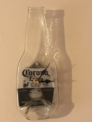 Corona Extra Squashed/ Flat Glass Bottle Wall Clock