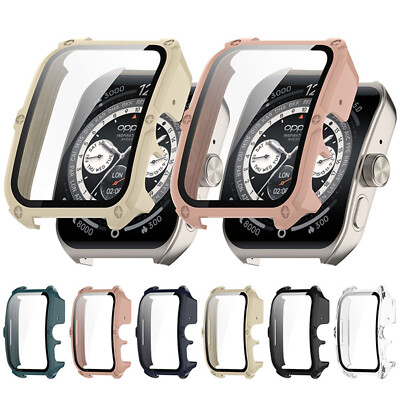 For OPPO Watch 4Pro PC+Tempered Film All-in-one Protective Case Watch Case